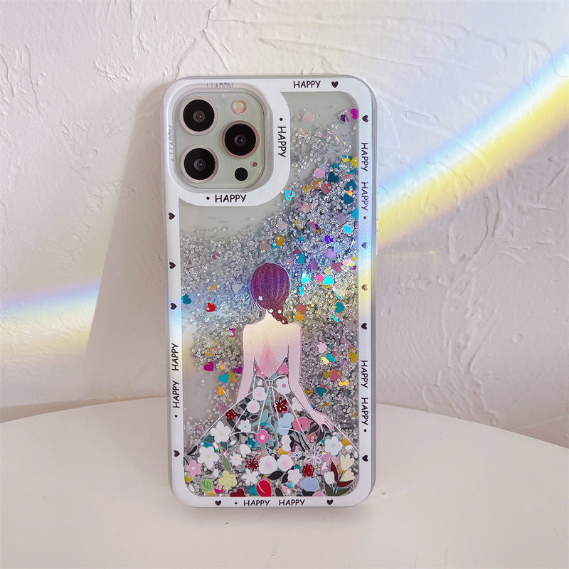 Wholesale Silicone Quicksand Glitter Phone Cases
